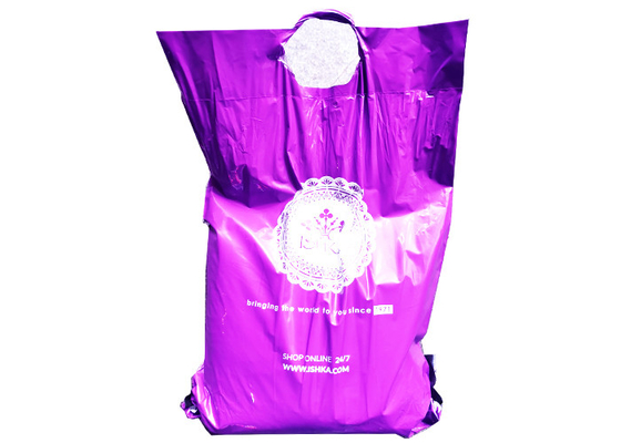 Lightweight 5mil Flexible Mailing Envelopes Die Cut Handle Bags