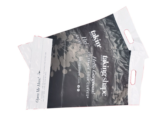 Lightweight 5mil Flexible Mailing Envelopes Die Cut Handle Bags