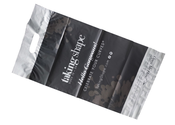 Lightweight 5mil Flexible Mailing Envelopes Die Cut Handle Bags