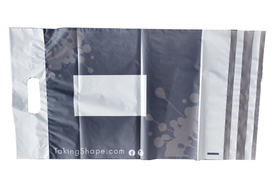 Lightweight 5mil Flexible Mailing Envelopes Die Cut Handle Bags