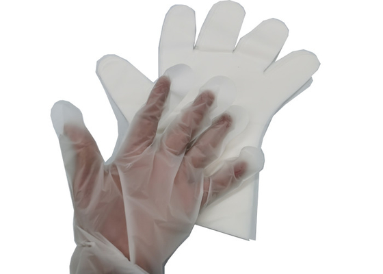 Ivory White Compostable Food Prep Gloves ASTM D6400 For Food Handling